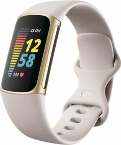 Fitbit - Charge 5 Advanced Fitness & Health Tracker - Soft Gold