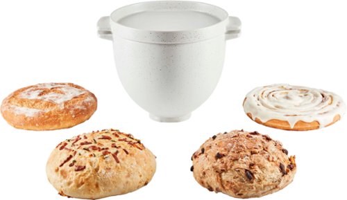 KitchenAid - Bread Bowl with Baking Lid - Grey Speckle