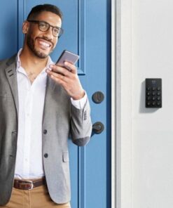 eufy Security - R10 Smart Lock Wi-Fi Retrofit Deadbolt with App/Keypad/Electronic Guest Key Access - Black