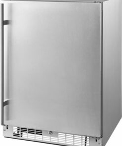 Insignia™ - 5.4 Cu. Ft. Indoor/Outdoor Mini Fridge - Stainless steel