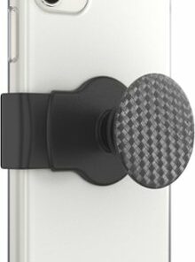 PopSockets - PopGrip Slide Stretch Cell Phone Grip and Stand for Most Cell Phone Cases - Carbonite Weave