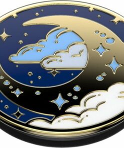 PopSockets - PopGrip Premium Cell Phone Grip and Stand - Enamel Fly Me To The Moon