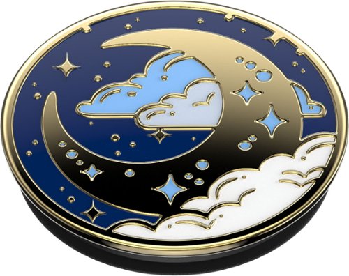 PopSockets - PopGrip Premium Cell Phone Grip and Stand - Enamel Fly Me To The Moon