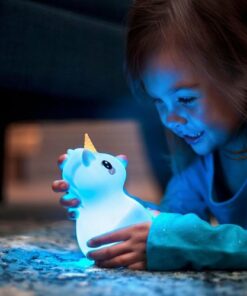LumiPets - Kids' Night Light Unicorn Lamp with Remote - White
