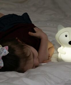 LumiPets - Kids' Night Light Fox Lamp with Remote - White