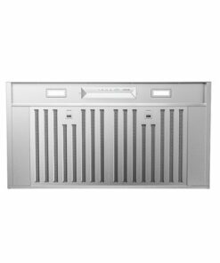 Zephyr - Monsoon Mini II 36 in. Insert Range Hood with LED Lights - Stainless steel