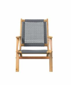 Patio Sense - Vega Natural Stain Outdoor Chair - Gray