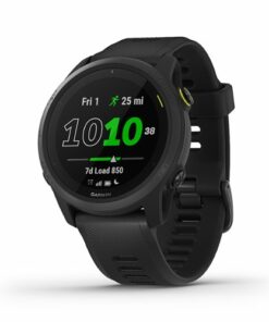 Garmin - Forerunner 745 GPS Smartwatch 30mm Fiber-Reinforced Polymer - Black