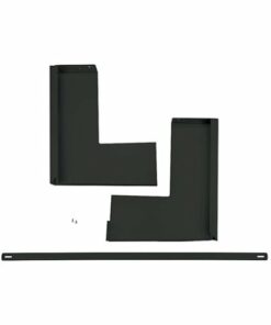 GE - 36" Over-the-Range Microwave Accessory Filler Kit - Black stainless steel