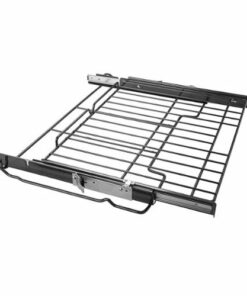 GE - 27" Never-Scrub Heavy-Duty Roller Rack Accessory - Silver