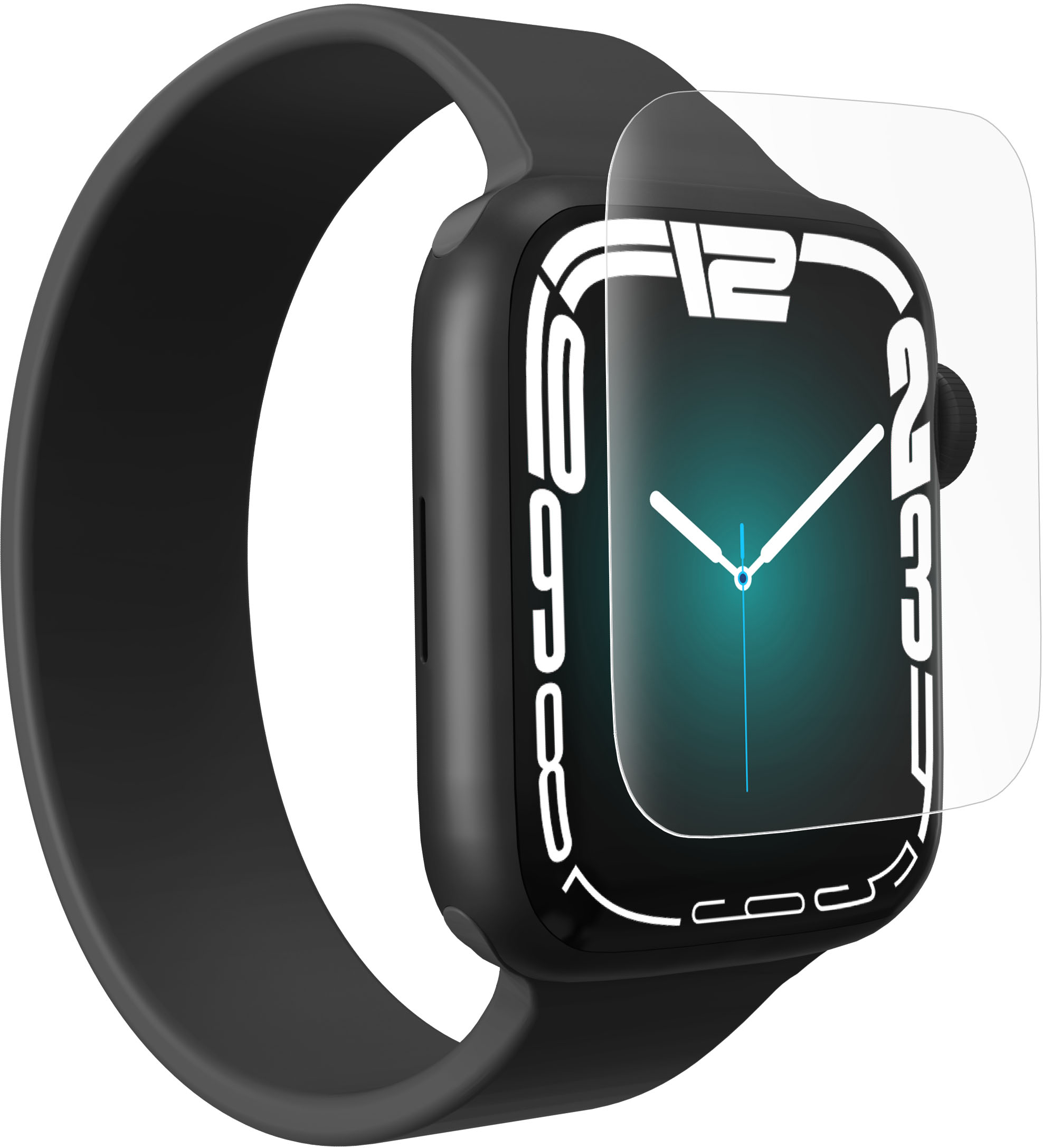 ZAGG - InvisibleShield Ultra Clear+ Advanced Scratch & Shatter Screen Protector for Apple Watch Series 7 and 8 45mm