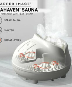 Sharper Image - Shiatsu Foot Sauna with Heat and Steam - White