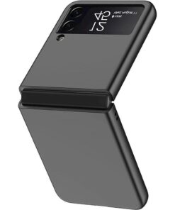 SaharaCase - Hard Shell Silicone Case for Samsung Galaxy Z Flip3 5G - Black