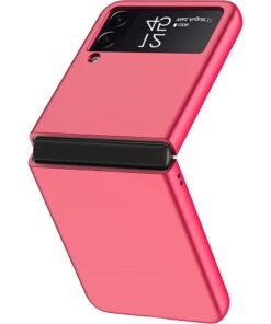SaharaCase - Hard Shell Silicone Case for Samsung Galaxy Z Flip3 5G - Red