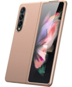 SaharaCase - Hard Shell Silicone Case for Samsung Galaxy Z Fold3 5G - Rose Gold