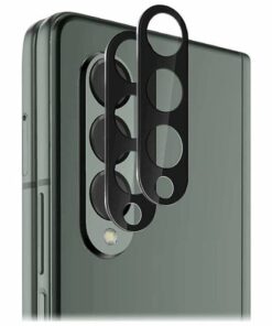SaharaCase - ZeroDamage Camera Lens Protector for Samsung Galaxy Z Fold3 5G (2-Pack) - Clear/Black