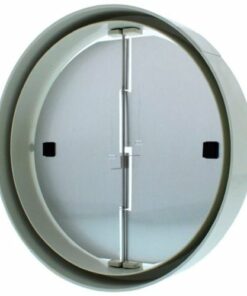 Zephyr - Duct 6 in. Low-Profile Round Damper with Collar for Range Hood - White
