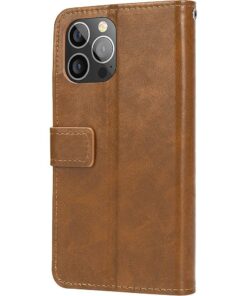 SaharaCase - Folio Wallet Case for Apple iPhone 13 Pro Max - Brown