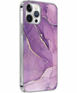 SaharaCase - Marble Series Case for Apple iPhone 13 Pro - Purple/Gold