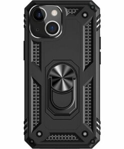 SaharaCase - Kickstand with Belt Clip Case for Apple iPhone 13 Mini - Black