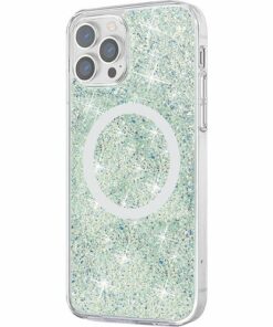 SaharaCase - Sparkle Case with MagSafe for Apple iPhone 13 Pro - Clear, Teal, Green