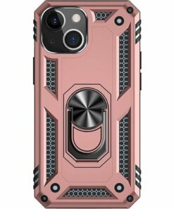 SaharaCase - Kickstand with Belt Clip Case for Apple iPhone 13 Mini - Rose Gold