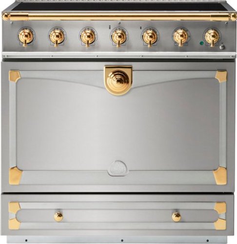 La Cornue - 90 Induction RangeStainless Steel with Stainless Steel & Polished Brass - Multi