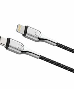 Cygnett - Armored Lightning to USB-C Charge and Sync Cable (6 Feet) - Black