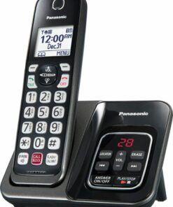 Panasonic - KX-TGD830M DECT 6.0 Expandable Cordless Phone System with Digital Answering System - Matte Black