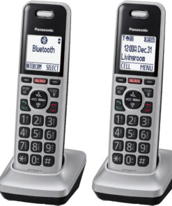 Panasonic - KX-TGF975S Link2Cell DECT 6.0 Expandable Cordless Phone System with Digital Answering System and Smart Call Blocker - Silver