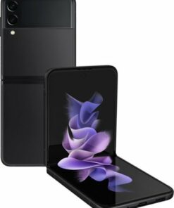 Samsung - Geek Squad Certified Refurbished Galaxy Z Flip3 5G 256GB (Unlocked) - Phantom Black