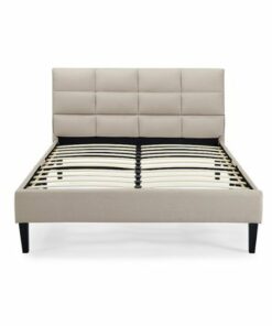 Serta - Rosie Queen Upholstered Bed - Beige