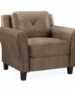 Lifestyle Solutions - Hamburg Rolled Arm Chair in - Brown