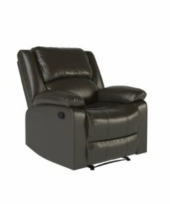 Relax A Lounger - Parkland Faux Leather Recliner in - Java