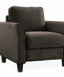 Lifestyle Solutions - Wesley Microfiber Chair in - Coffee