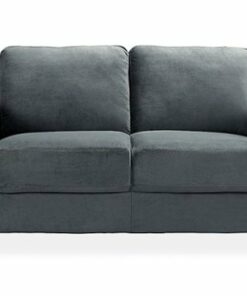 Lifestyle Solutions - Wesley Microfiber Loveseat in Grey - Dark Grey