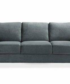 Lifestyle Solutions - Wesley Microfiber Sofa in Grey - Dark Grey