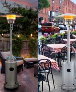 Insignia™ - Standing Patio Heater - Stainless Steel