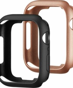 Modal™ - Bumper Case for Apple Watch 45mm and Apple Watch Series 8 45mm (2-Pack) - Black/Gold