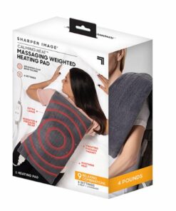 Calming Heat - Massaging Weighted Heating Pad - Grey