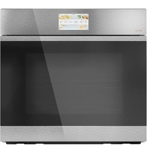 Café - 30" Built-In Single Electric Convection Wall Oven with In-Oven Camera and Built-In Wi-Fi - Platinum Glass