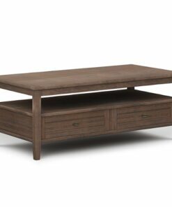 Simpli Home - Warm Shaker Coffee Table - Farmhouse Brown