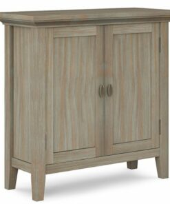 Simpli Home - Redmond Low Storage Cabinet - Distressed Grey
