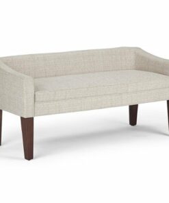 Simpli Home - Parris Upholstered Bench - Platinum