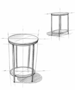 Simpli Home - Jenna Round Side Table - Warm Grey