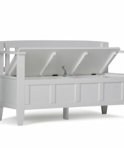 Simpli Home - Brooklyn Entryway Storage Bench - White