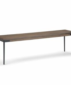 Simpli Home - Stockton Bench - Warm Medium Brown