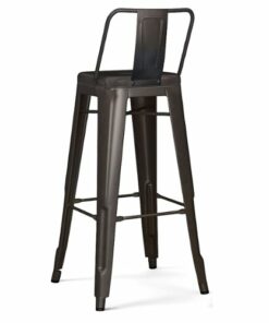 Simpli Home - Rayne 30 inch Metal Bar Stool (Set of 2) - Gun Metal Grey