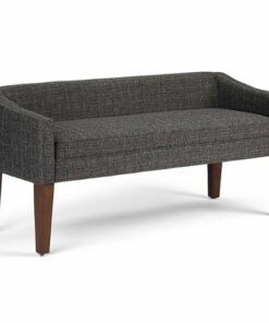 Simpli Home - Parris Upholstered Bench - Dark Grey