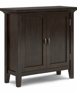 Simpli Home - Redmond Low Storage Cabinet - Brunette Brown